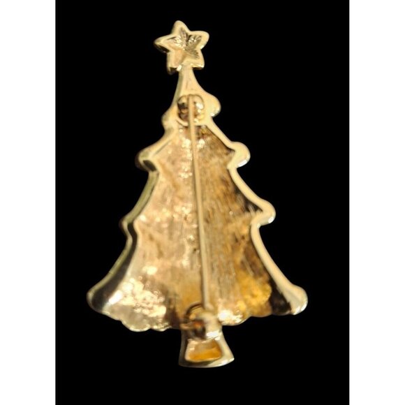 Retired Rare Swarovski Pave Crystal Christmas Tree Pin/Brooch-"Swan" Signed on B - Picture 5 of 8